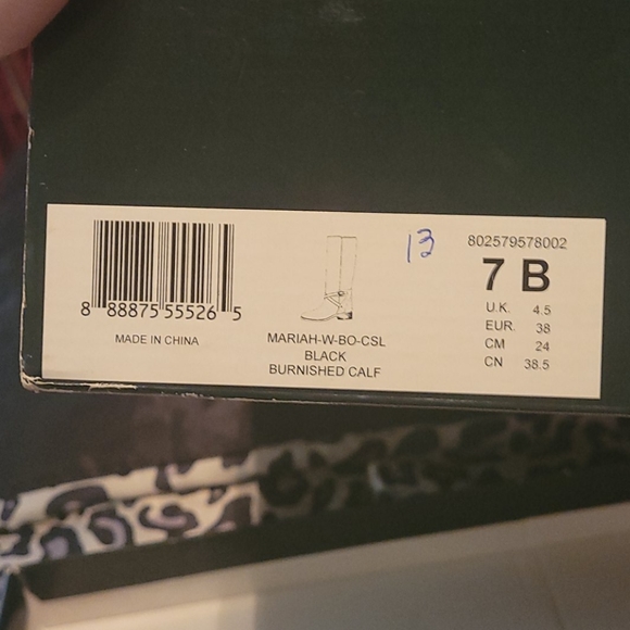 Ralph Lauren 'Mariah' Blk boots Size 7B wide calf - Picture 8 of 10